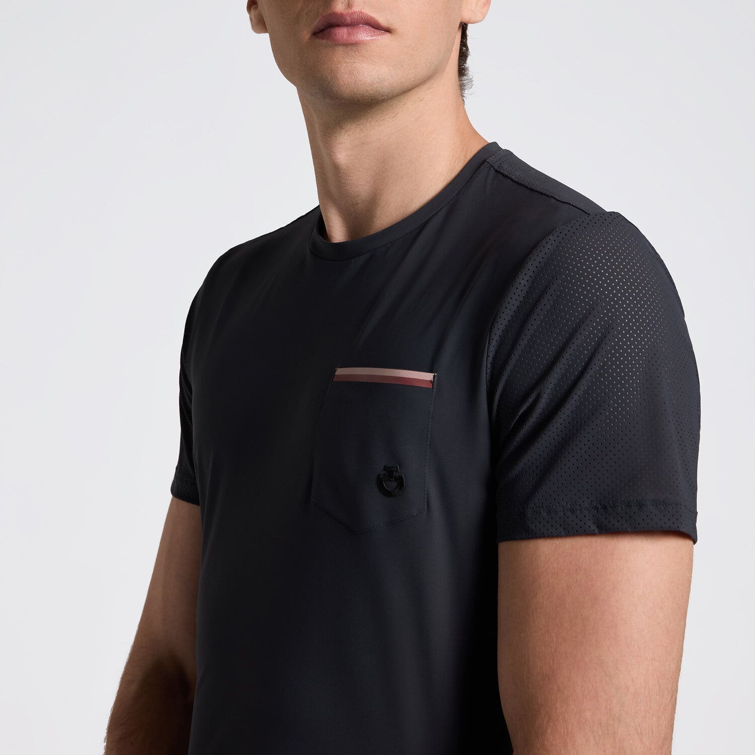 Cavalleria Toscana Men's T-Shirt in Jersey with Pockets | Cavalleria Toscana CHARCOAL-3