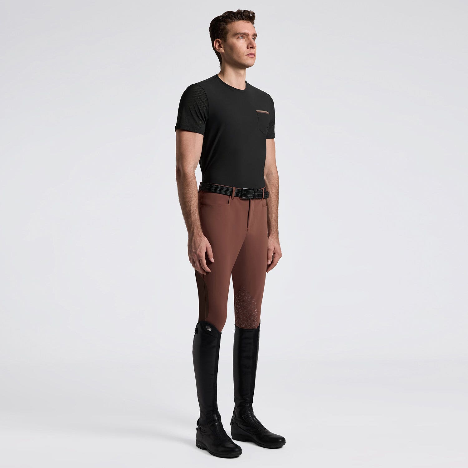 Cavalleria Toscana Men's T-Shirt in Jersey with Pockets | Cavalleria Toscana BLACK-1