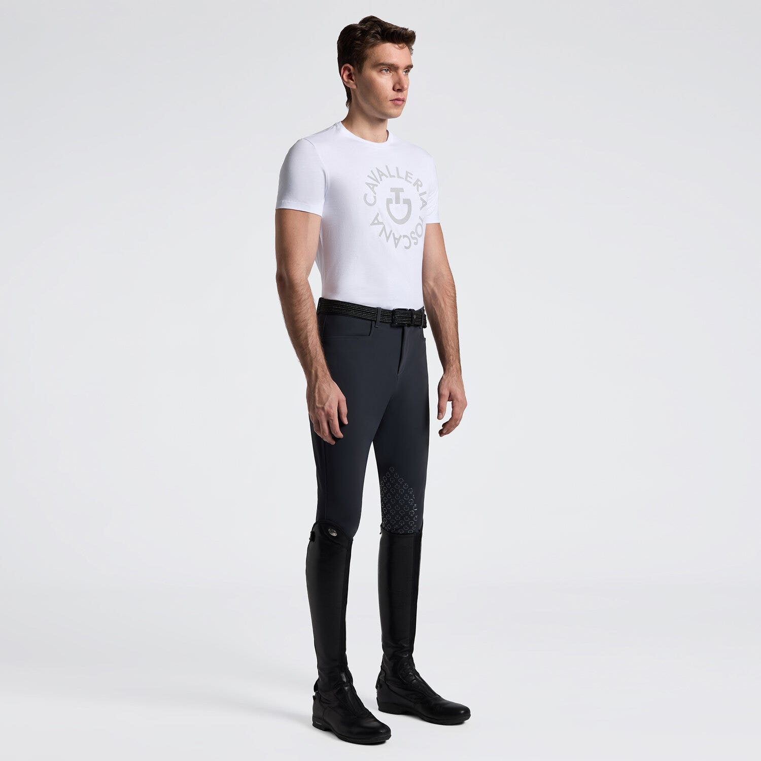 Men's T-Shirt with Embroidered Logo | Cavalleria Toscana