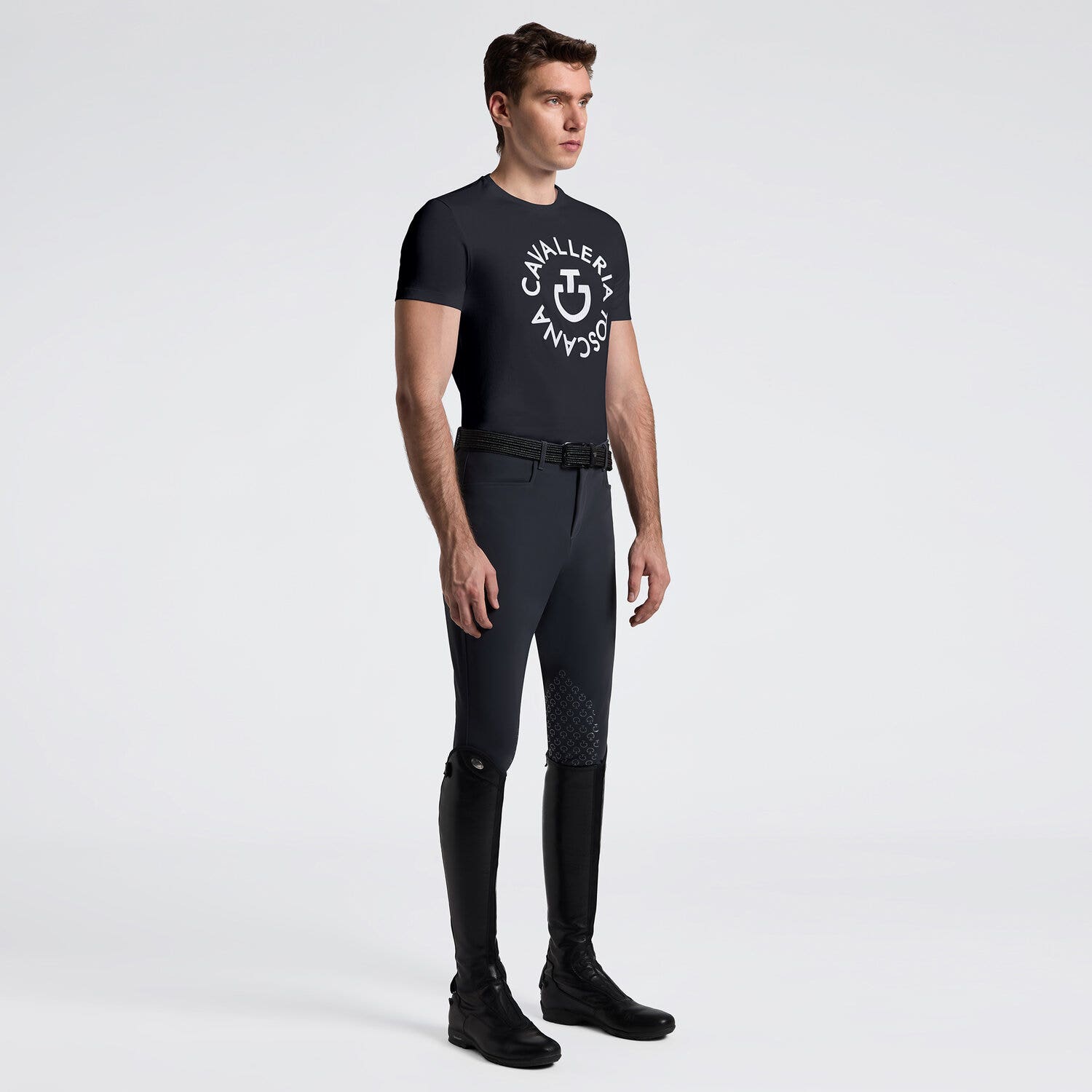 Men's T-Shirt with Embroidered Logo | Cavalleria Toscana