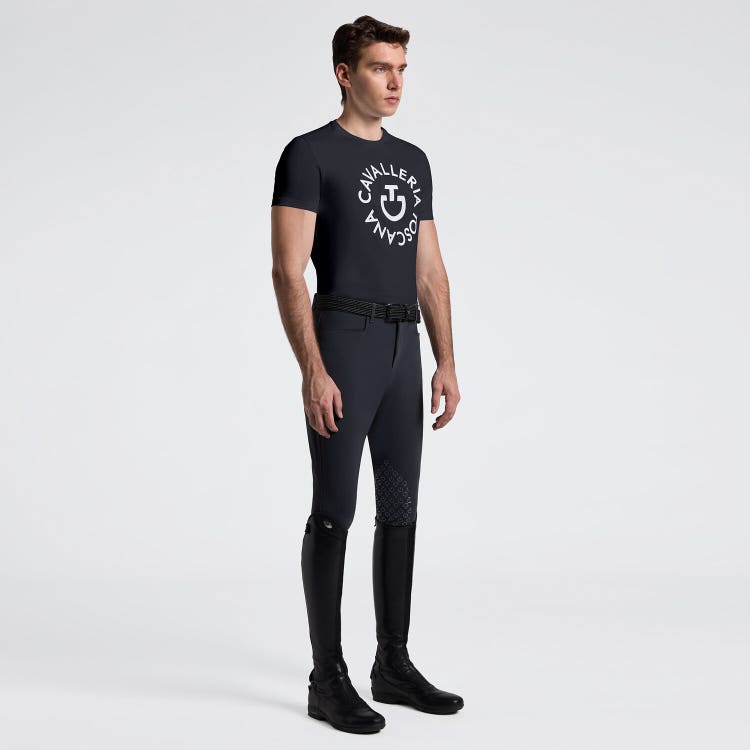 Men's T-Shirt with Embroidered Logo | Cavalleria Toscana