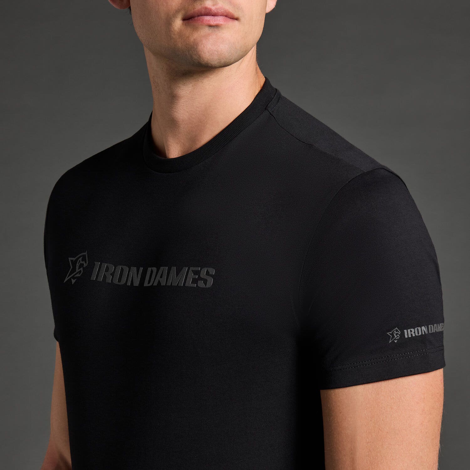 Cavalleria Toscana Men's t-shirt CT x Iron Dames BLACK-3