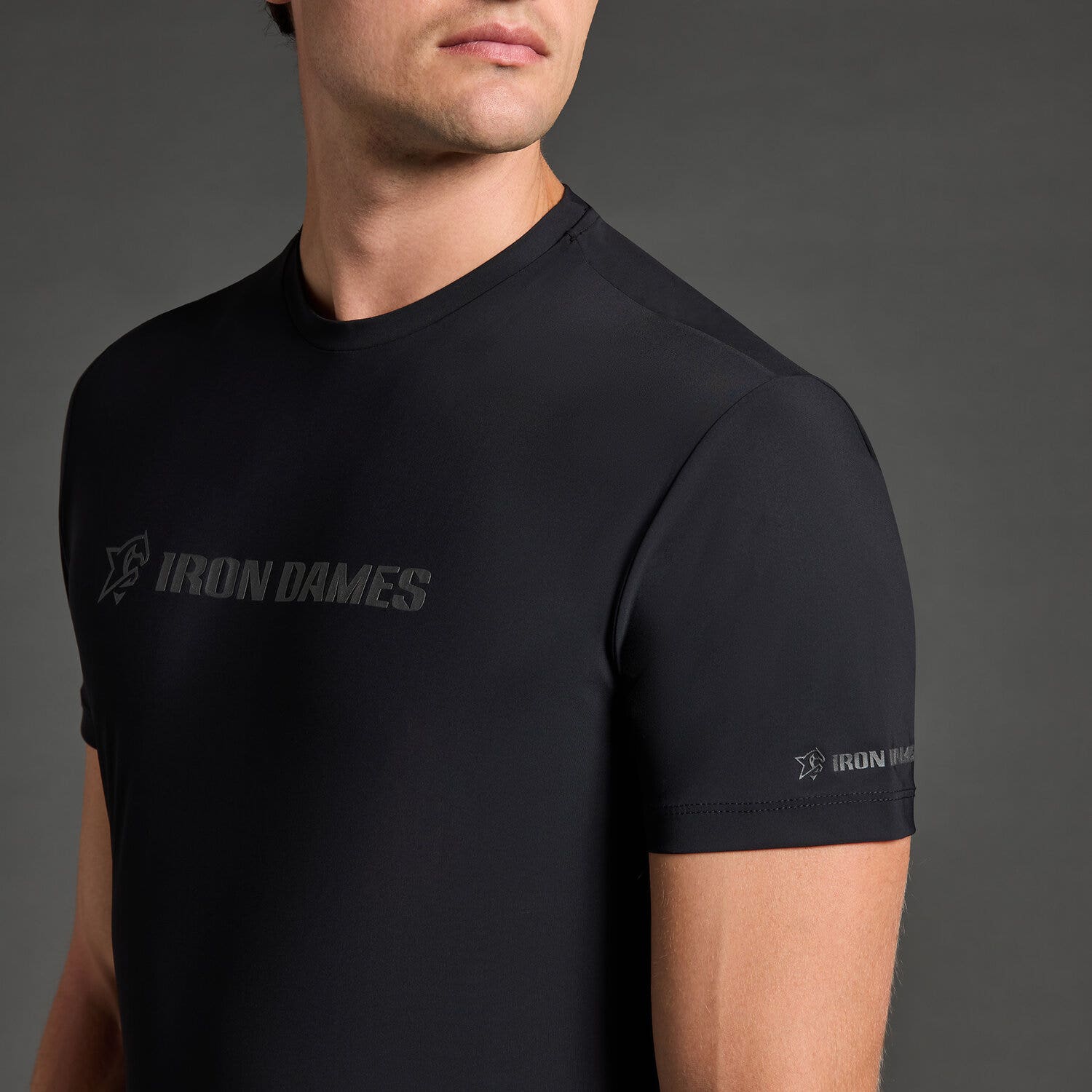 Cavalleria Toscana Men's t-shirt CT x Iron Dames BLACK-3