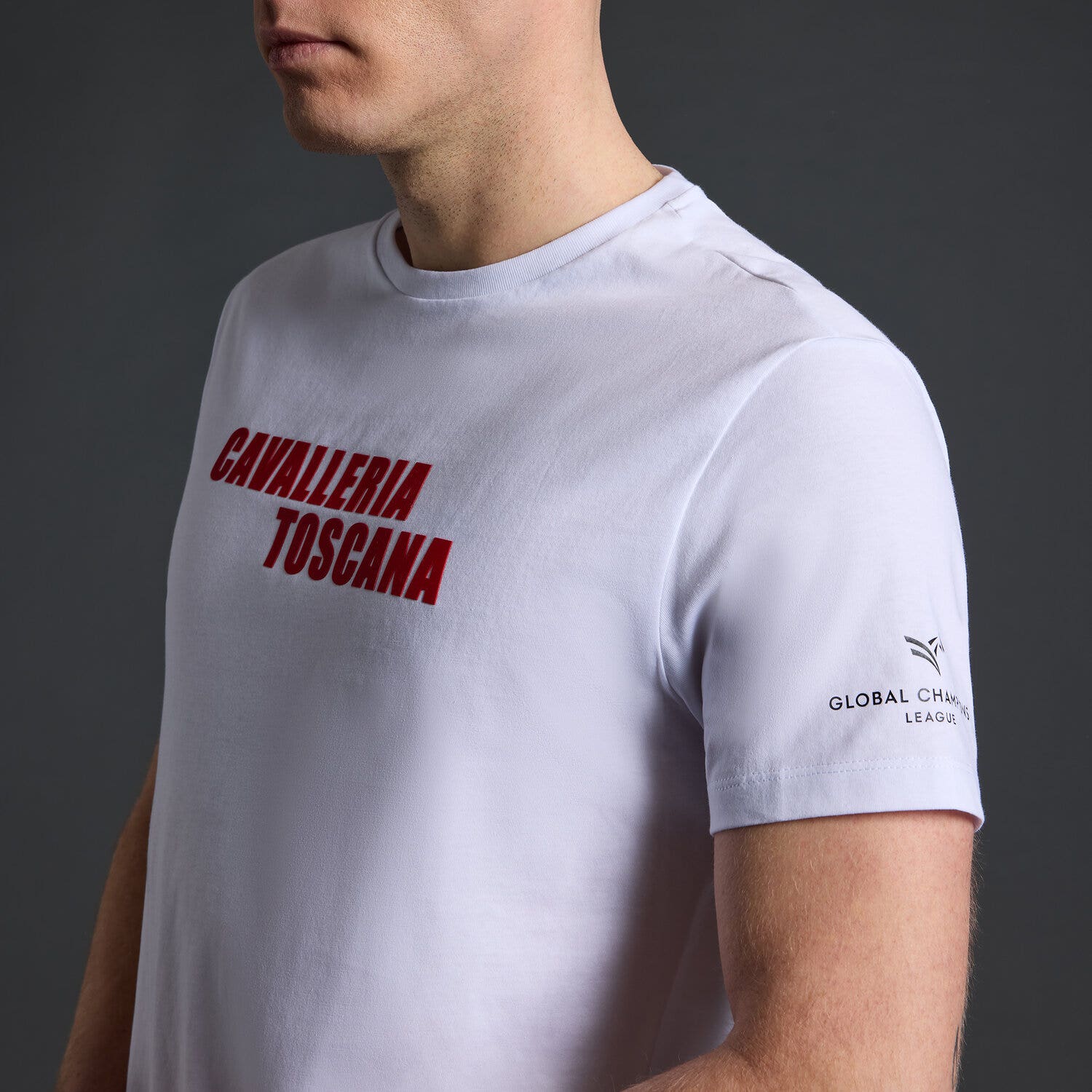 Cavalleria Toscana Cavalleria Toscana x Rome Gladiators Men's T-shirt WHITE-3