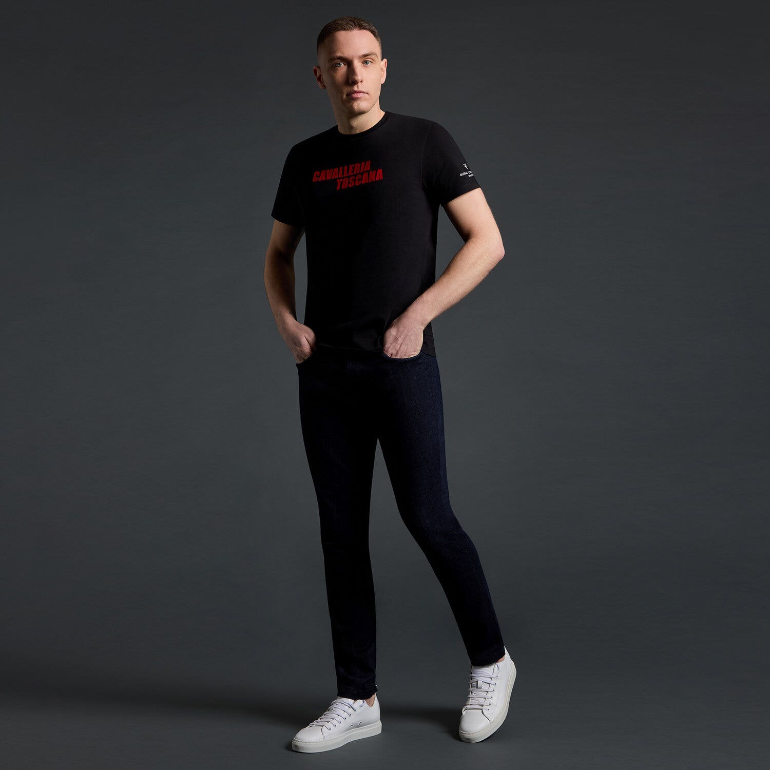 Cavalleria Toscana Cavalleria Toscana x Rome Gladiators Men's T-shirt BLACK-1