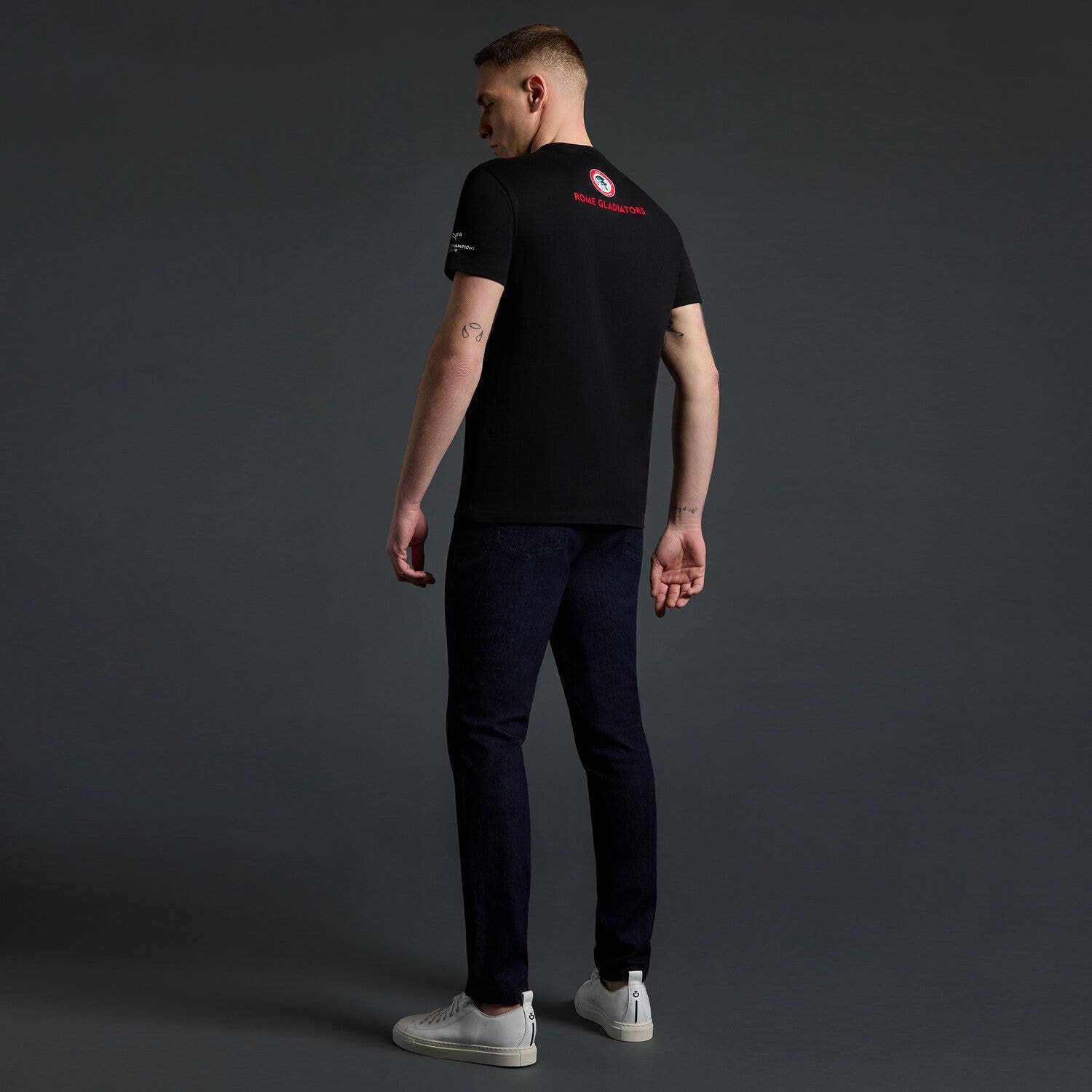 Cavalleria Toscana Cavalleria Toscana x Rome Gladiators Men's T-shirt BLACK-2