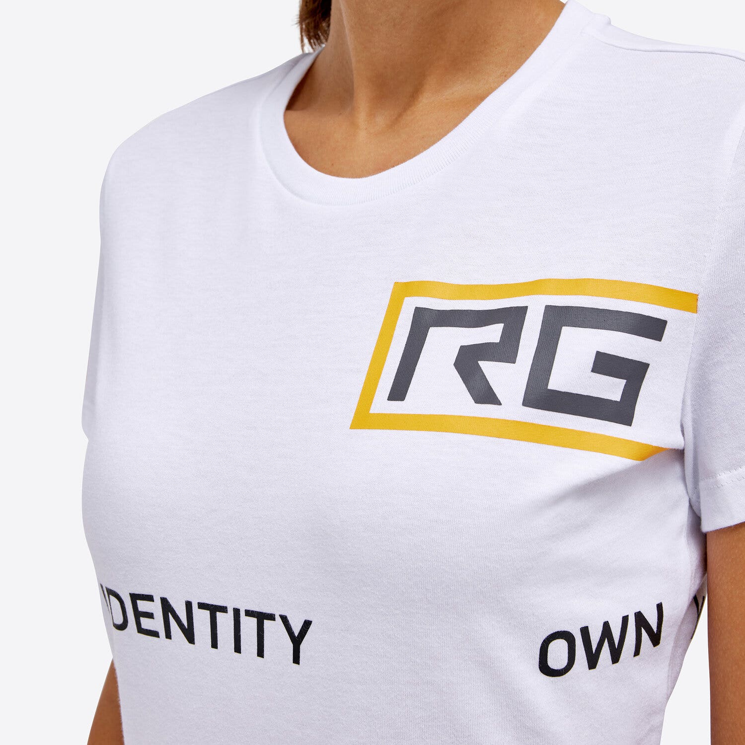 Rider's Gene T-shirt di cotone donna con logo RG WHITE-6