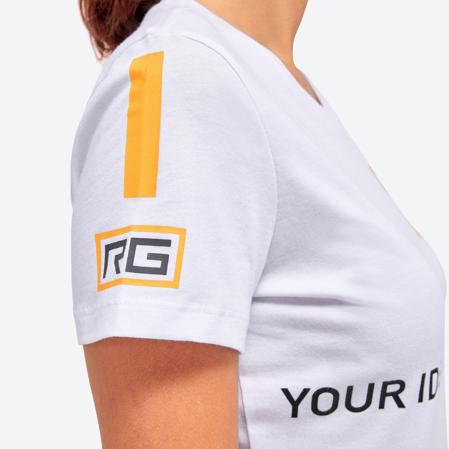 Rider's Gene T-shirt di cotone donna con logo RG WHITE-7