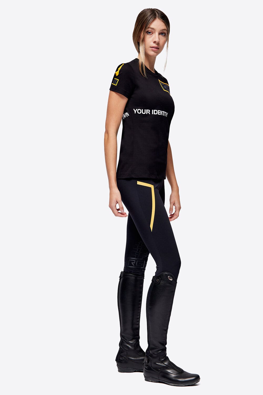 Rider's Gene RG OYI Cotton T-Shirt BLACK-2