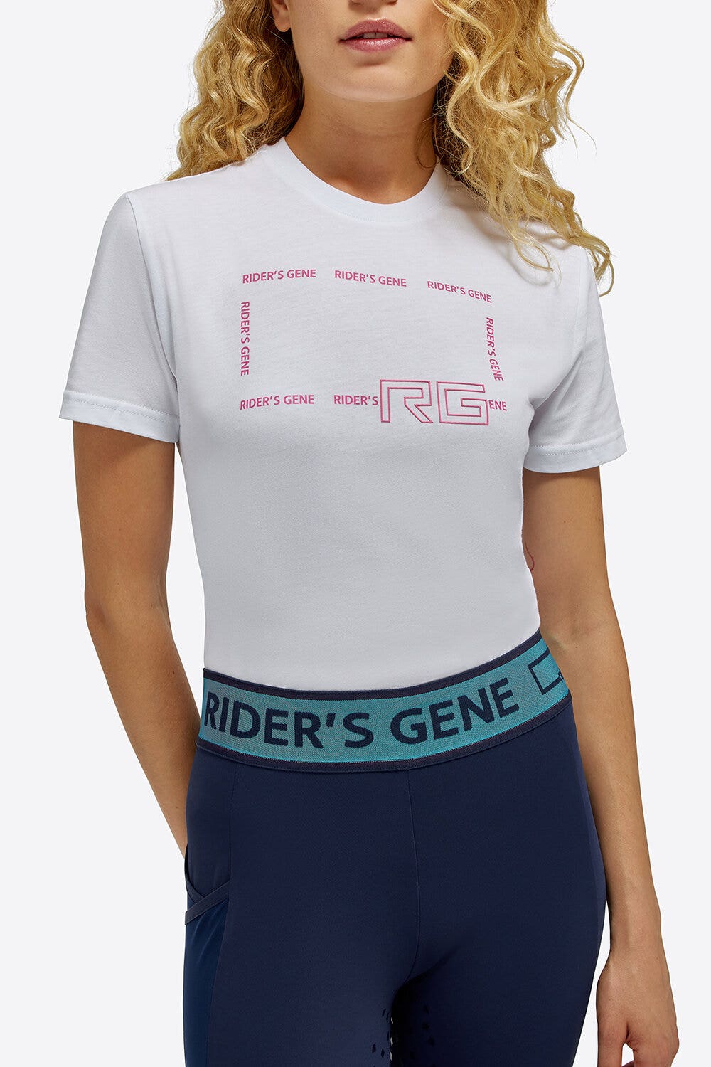 Rider's Gene Rider's Gene woman Cotton T-shirt WHITE-2