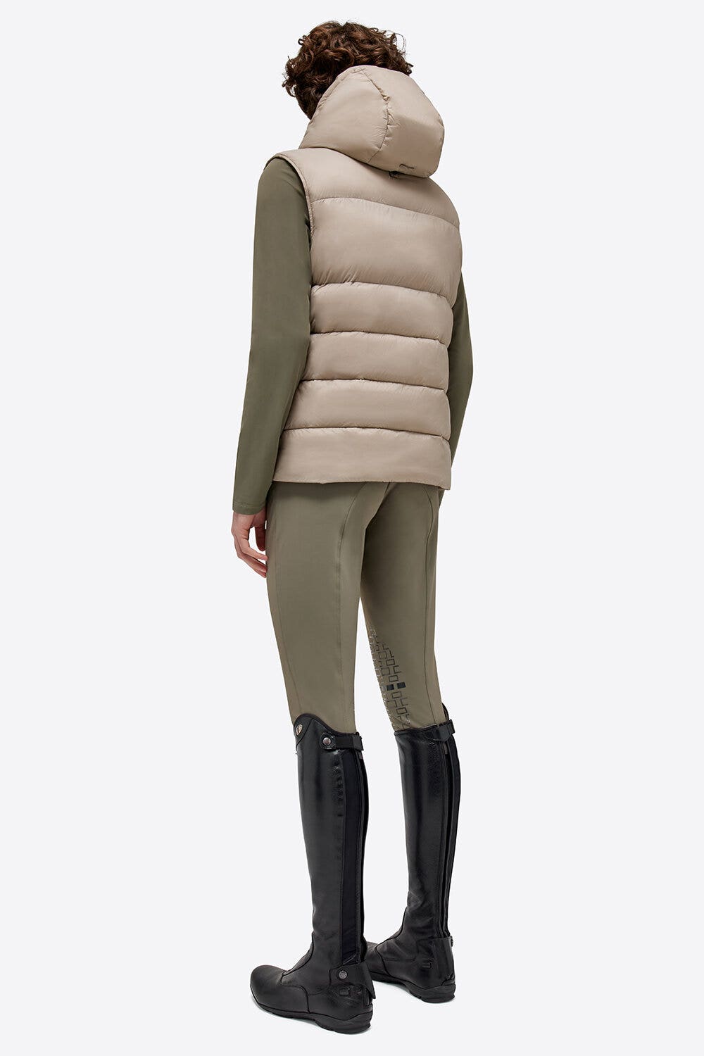 Rider's Gene Gilet leggero imbottito in jersey e nylon RG trapuntato 1005 HAZELNUT-3