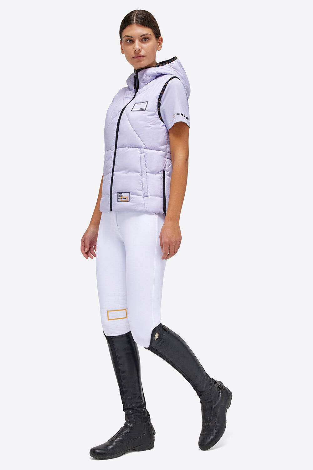 Rider's Gene Nylon Quilted RG Vest LILAC-2