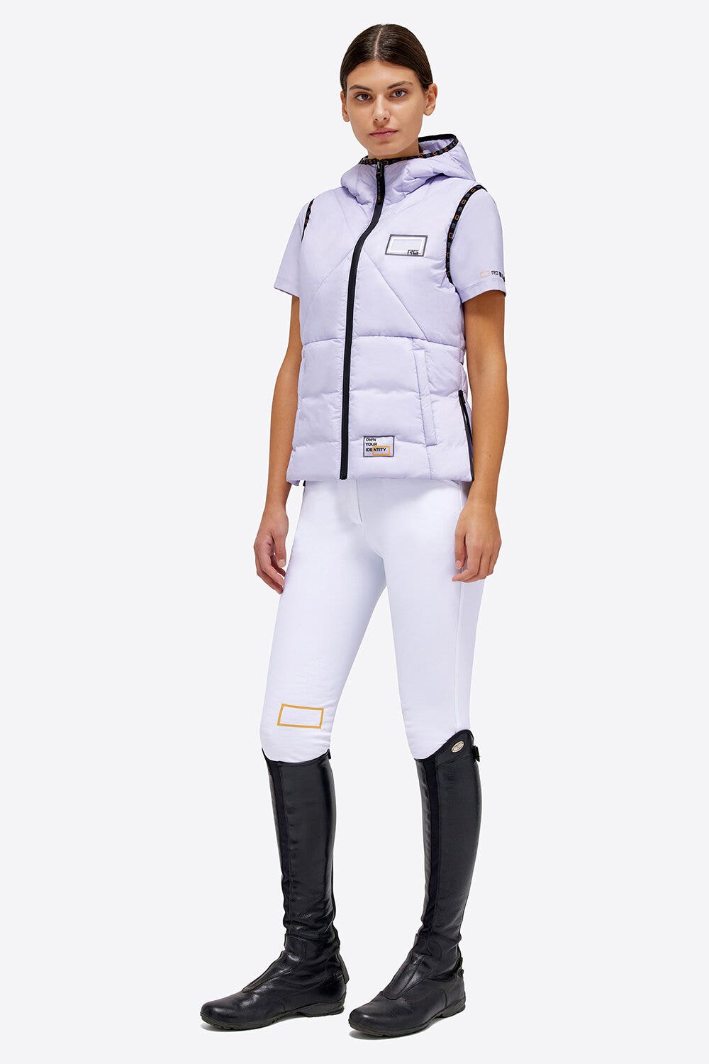 Rider's Gene Nylon Quilted RG Vest LILAC-3