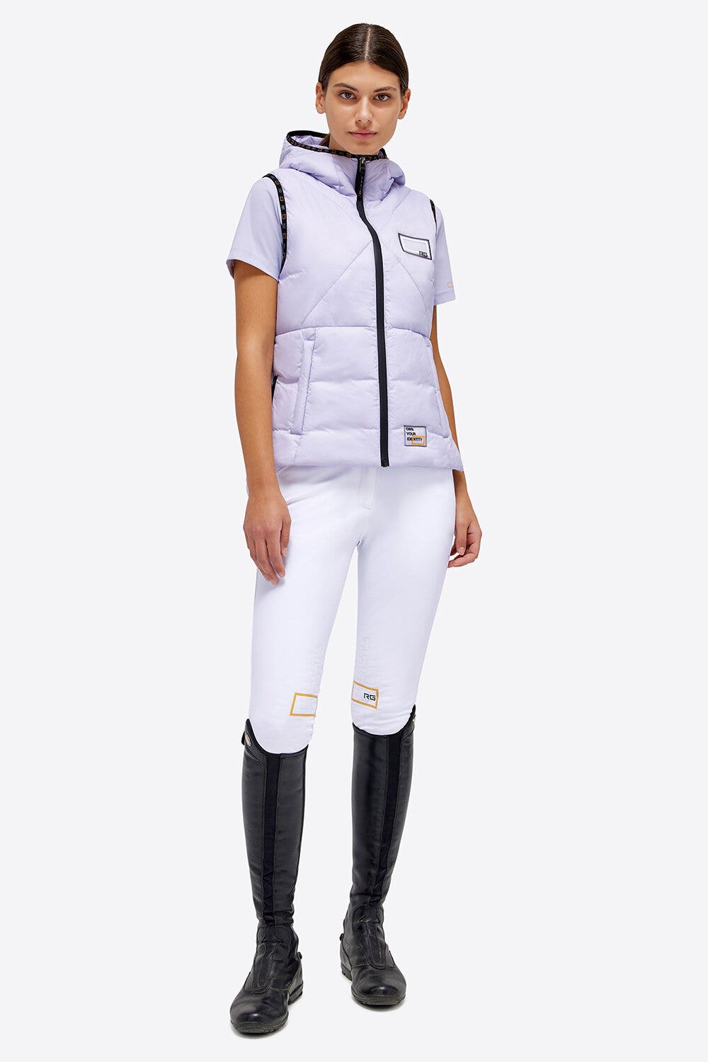 Rider's Gene Gilet RG trapuntato LILAC-5