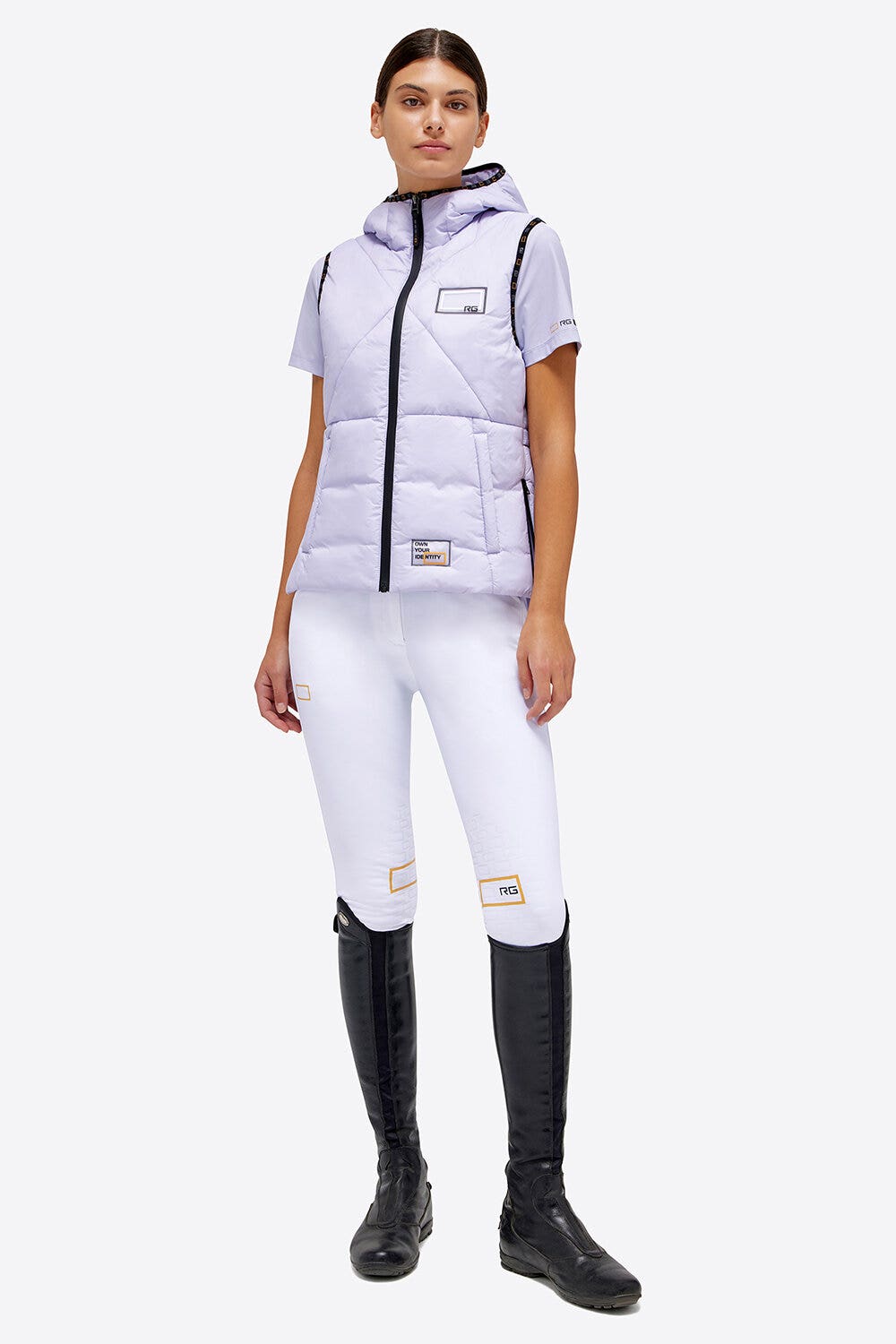 Rider's Gene Nylon Quilted RG Vest LILAC-6