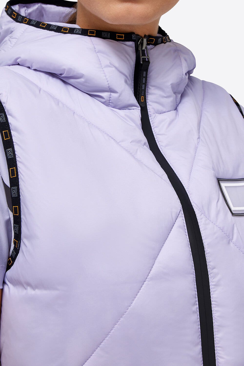 Rider's Gene Nylon Quilted RG Vest LILAC-8