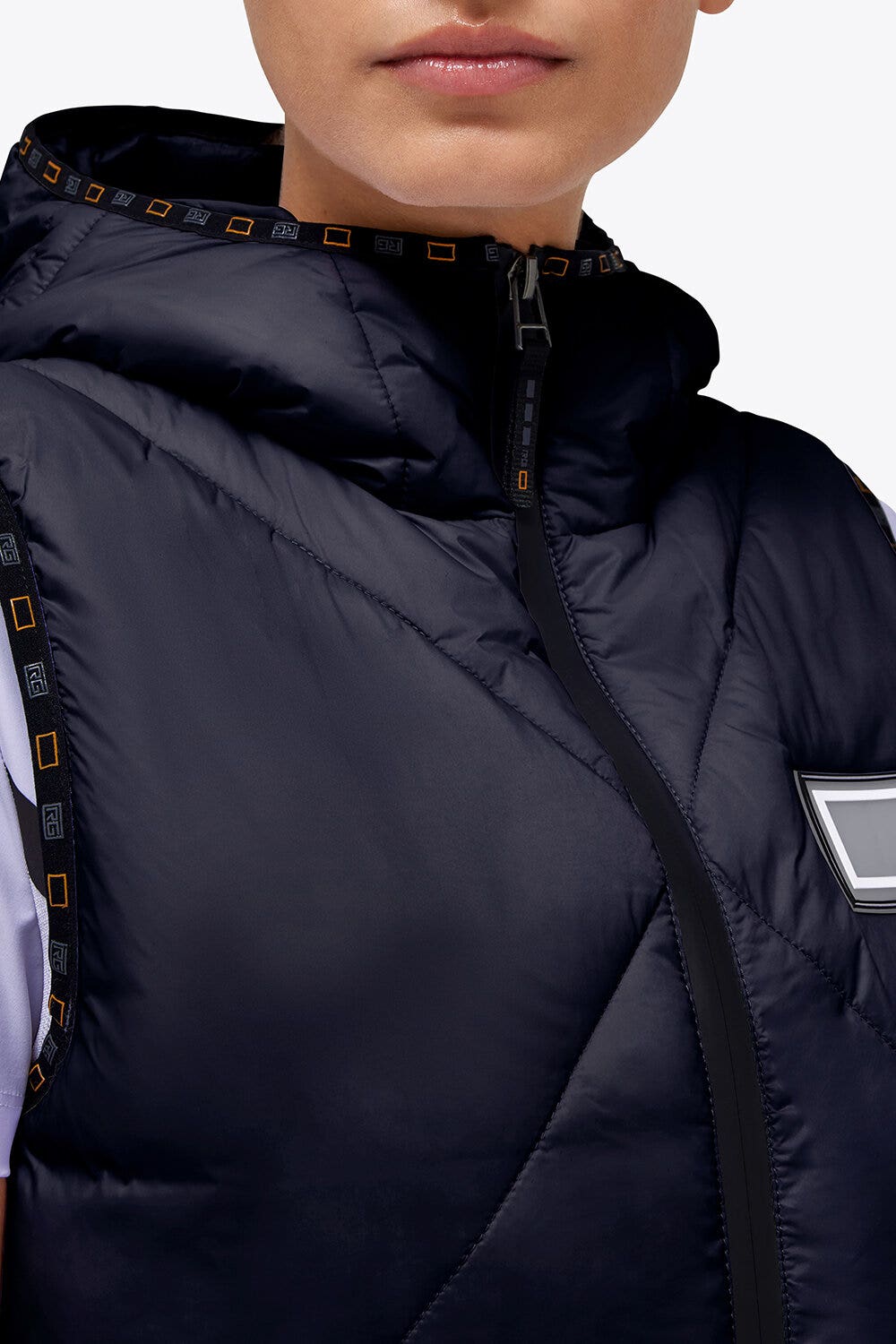 Rider's Gene Nylon Quilted RG Vest Prussian Blue-4