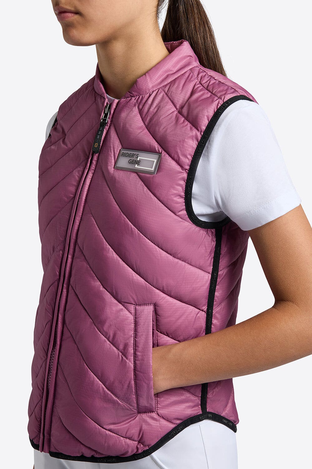 Rider's Gene Rider’s Gene Lightweight Women’s Puffer Vest MAUVE ORCHID-3