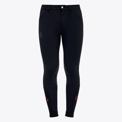 CLEAROUT-Cavalleria Toscana Kids Team Red Stripe Breeches - Sprucewood Tack
