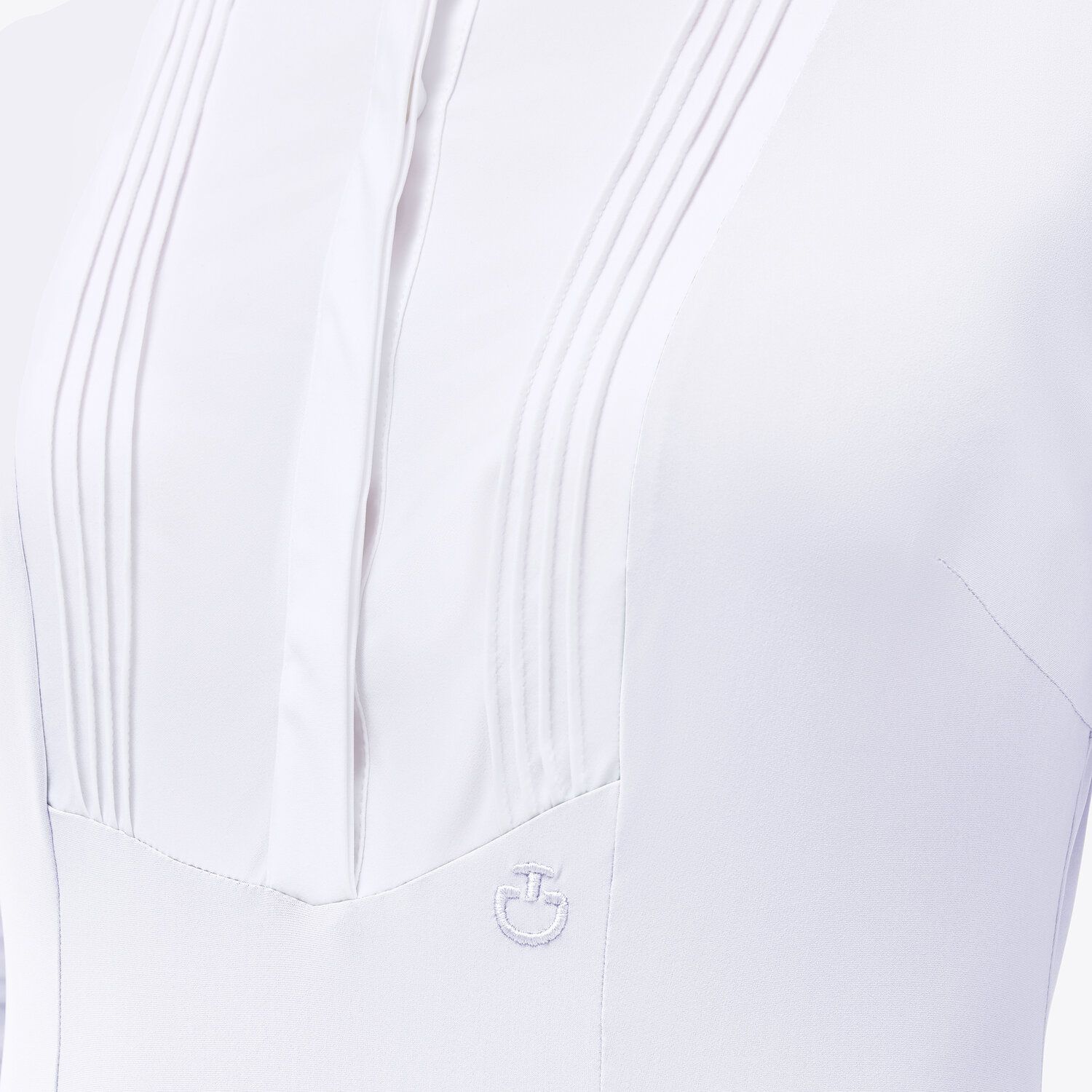 Cavalleria Toscana Women's long-sleeved Hunter shirt WHITE-3