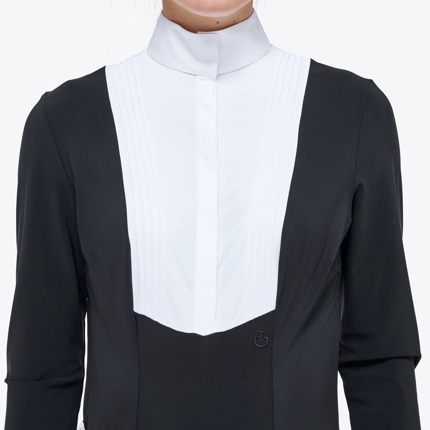 Cavalleria Toscana Women's long-sleeved Hunter shirt BLACK-5