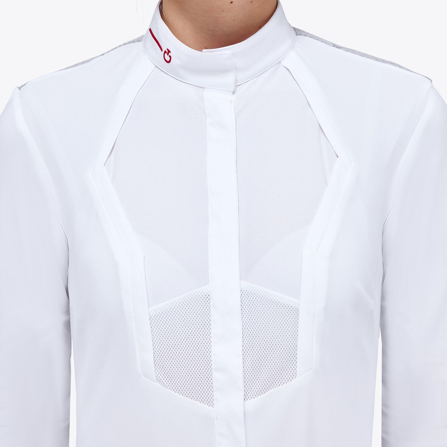 Cavalleria Toscana Women’s technical knit shirt WHITE-8