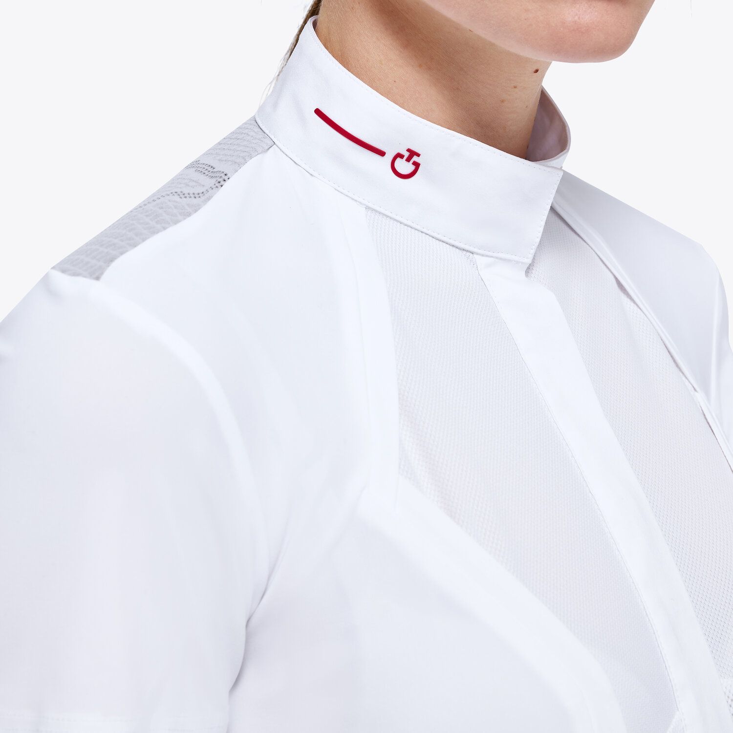 Cavalleria Toscana Women’s technical knit shirt WHITE-6