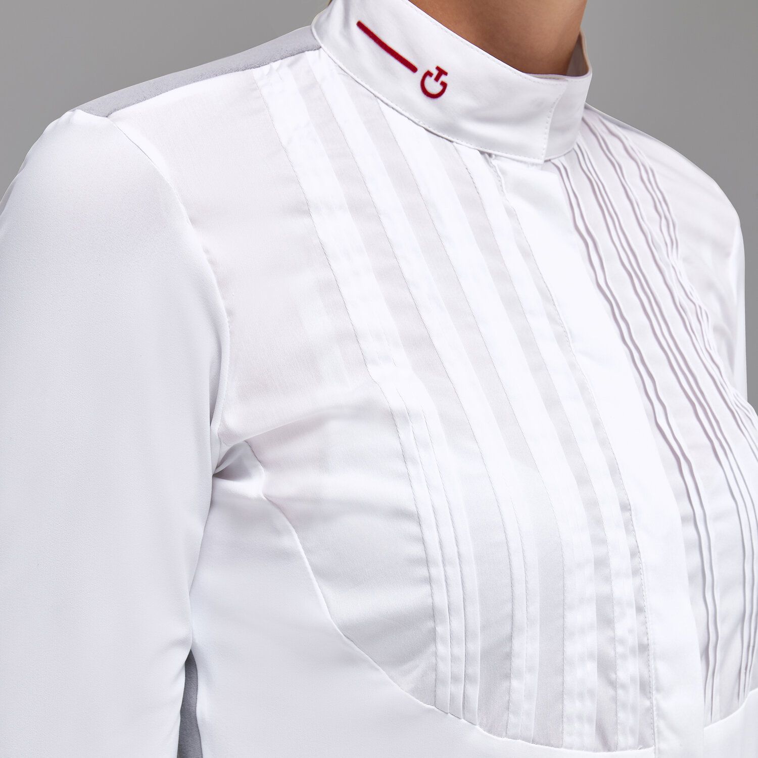 Cavalleria Toscana Women's Revo Jersey Competition Shirt WHITE-4