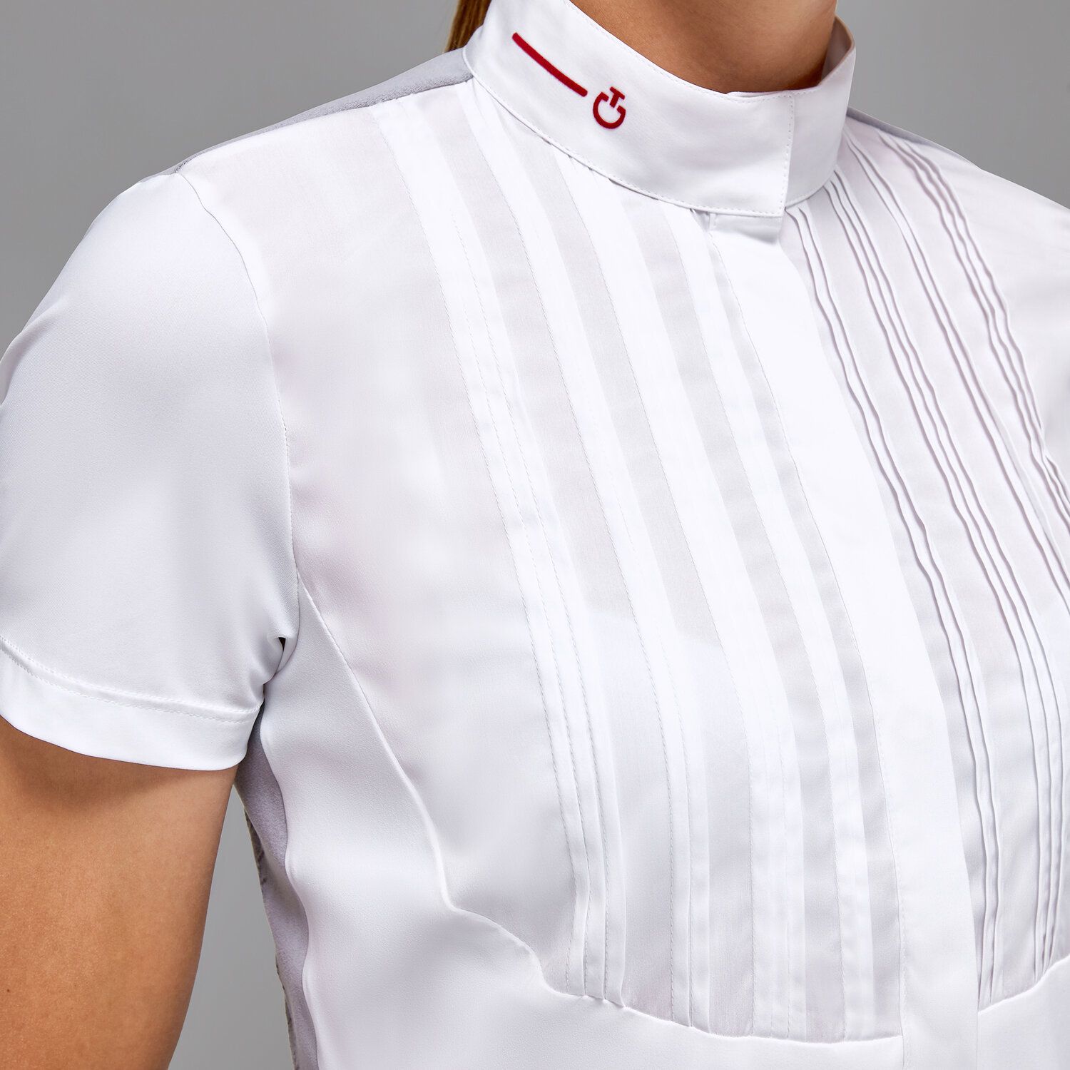 Cavalleria Toscana Women's Revo Jersey Competition Shirt WHITE-5