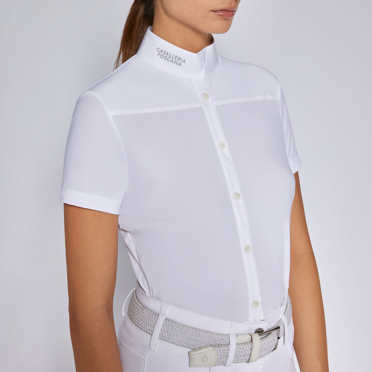 Cavalleria Toscana Women's competition shirt WHITE-3