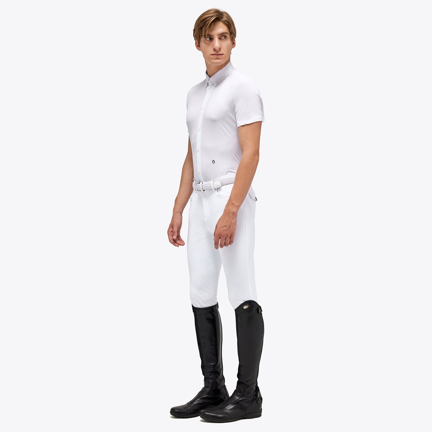 Cavalleria Toscana Men's competition shirt WHITE-2