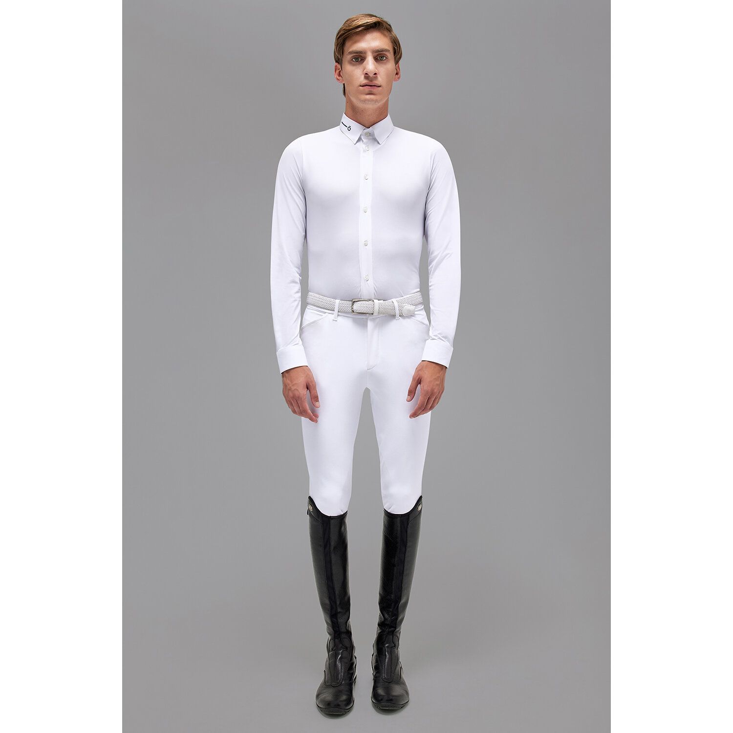 Cavalleria Toscana Revo Men's Competition Shirt WHITE-1