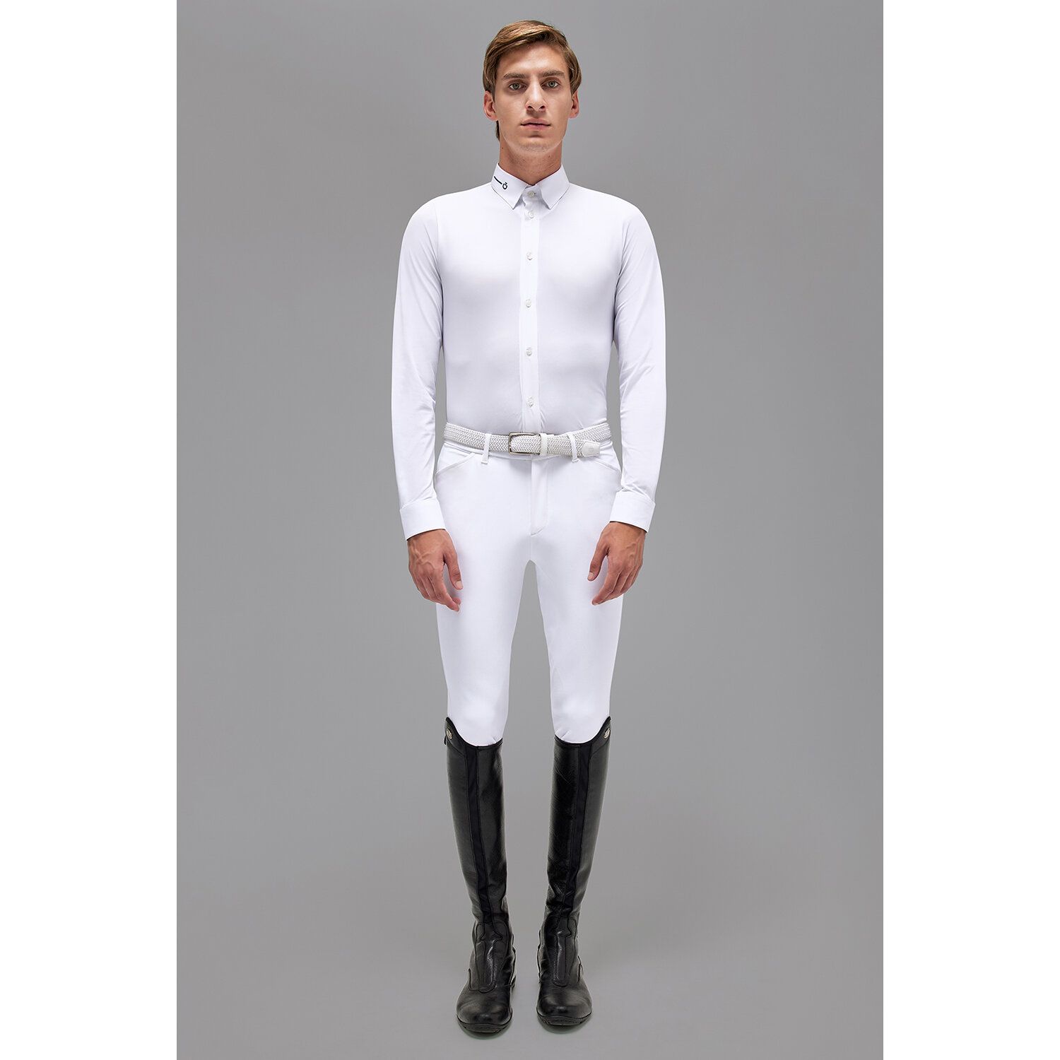 Cavalleria Toscana Revo Men's Competition Shirt WHITE-2