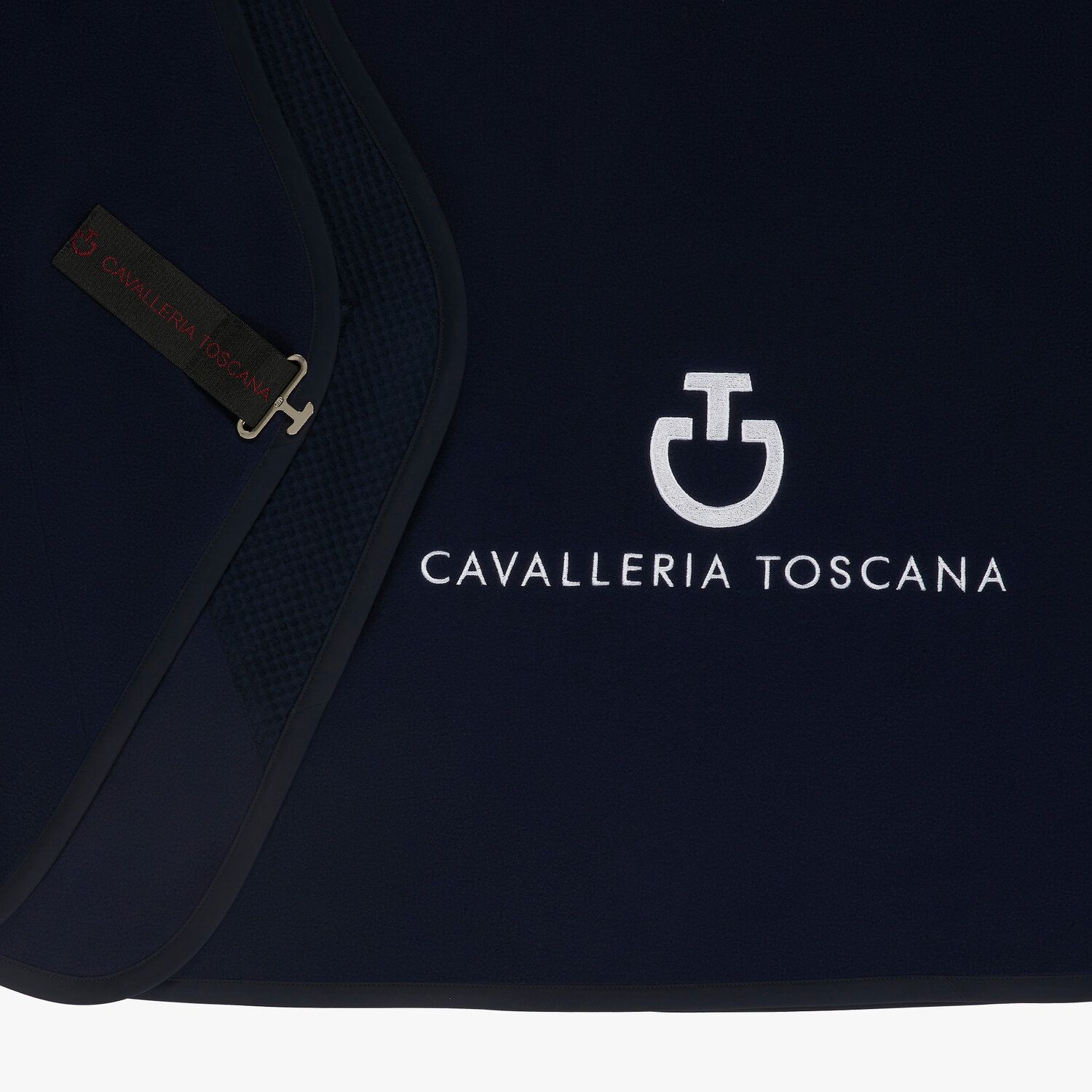 Cavalleria Toscana Jersey and fleece rug DARK BLUE/DARK BLUE-2