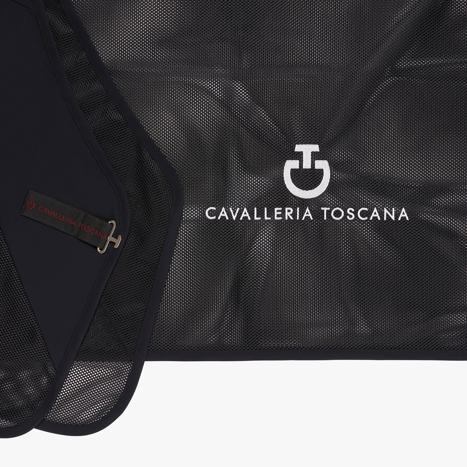 Cavalleria Toscana Mesh and jersey CT rug BLACK-2