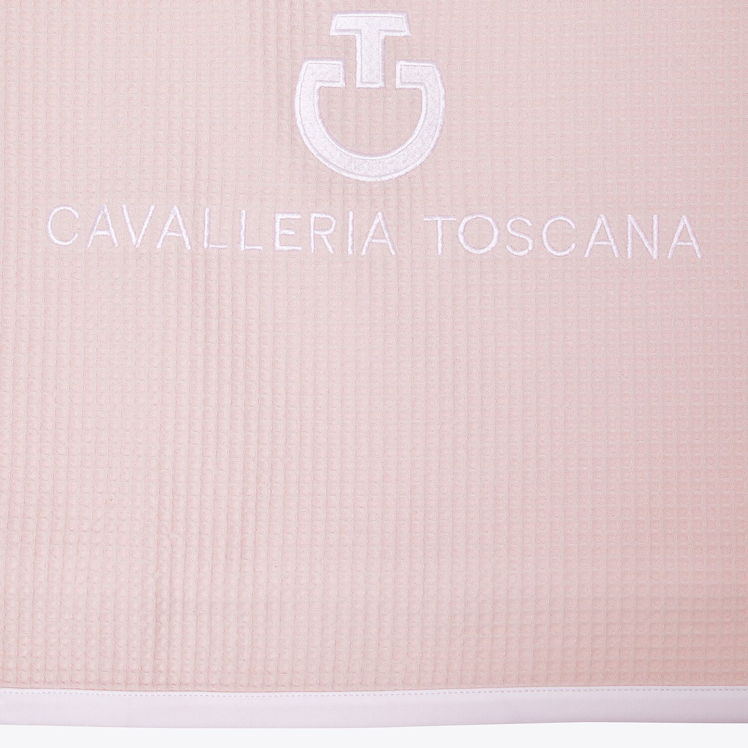 Cavalleria Toscana CT waffle rug PALE MAUVE / WHITE-2
