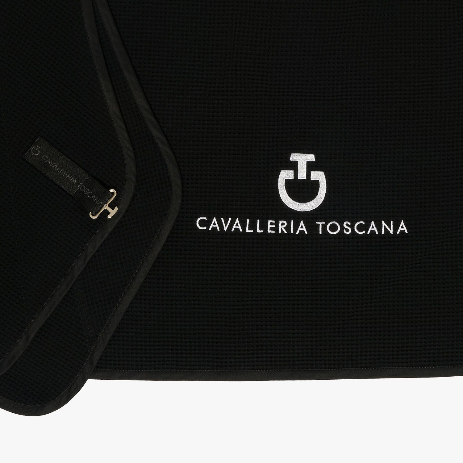 Cavalleria Toscana CT waffle rug BLACK-2