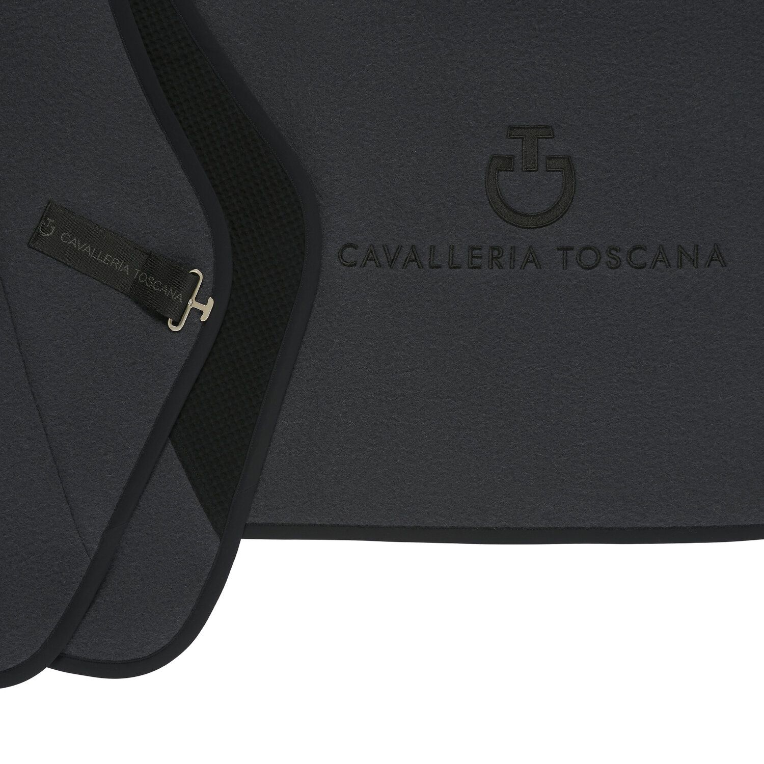 Cavalleria Toscana CT Rug Made in Wool DARK GREY/BLACK-2