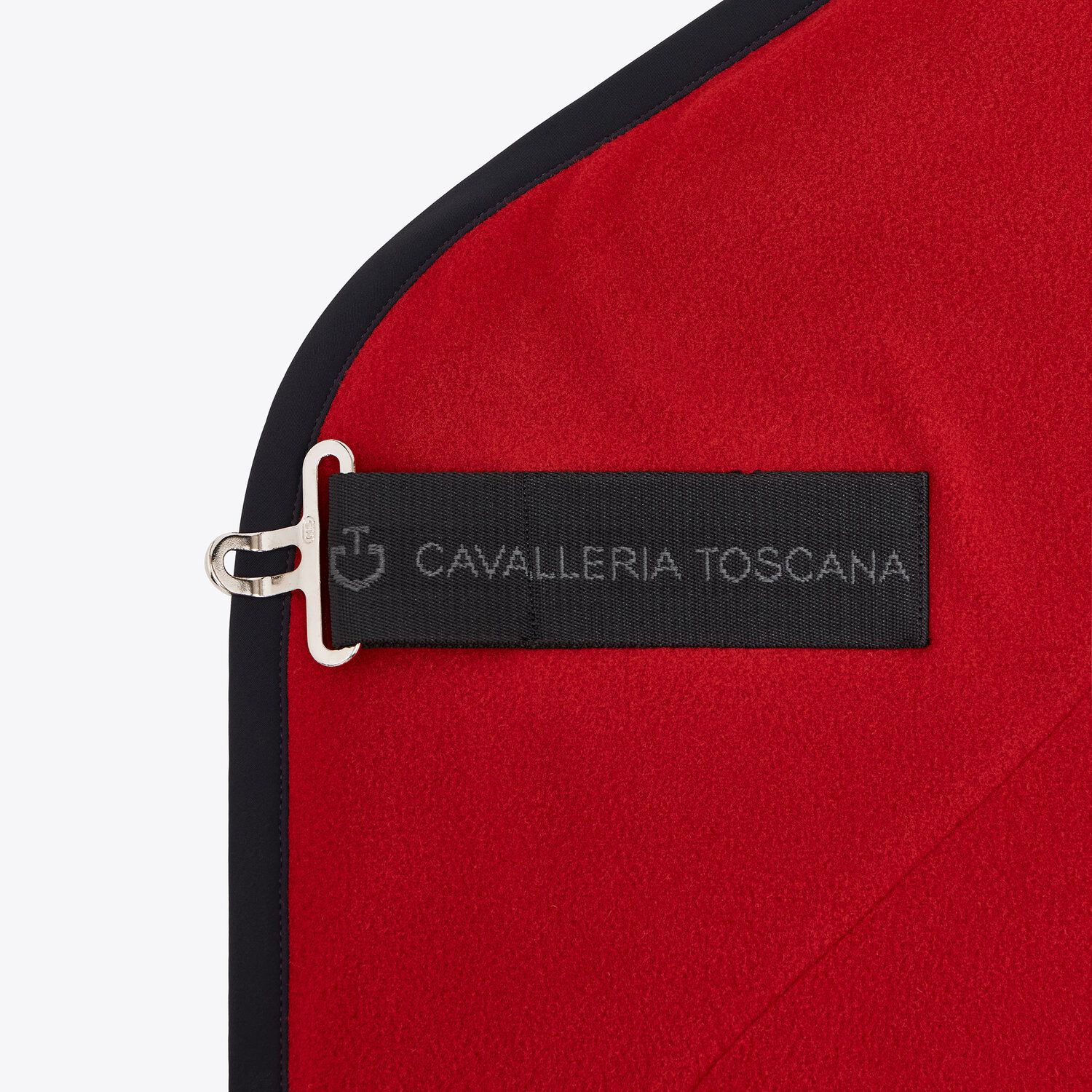 Cavalleria Toscana CT Logo Fleece Rug RED/BLACK-2