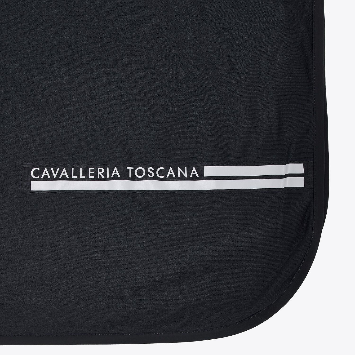 Cavalleria Toscana Lightweight fleece rug BLACK / PETROLEUM-2