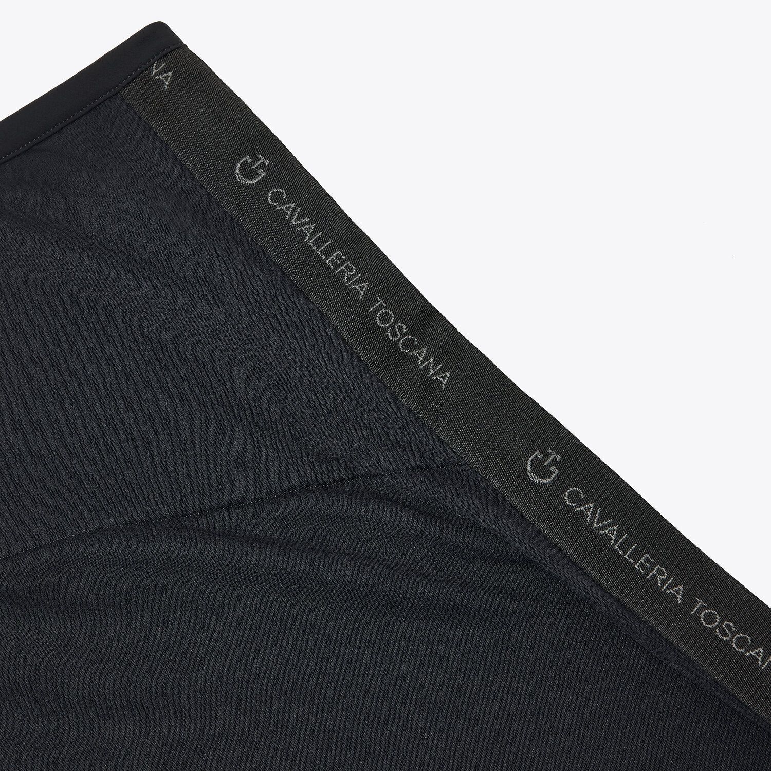 Cavalleria Toscana Lightweight fleece rug BLACK / PETROLEUM-3
