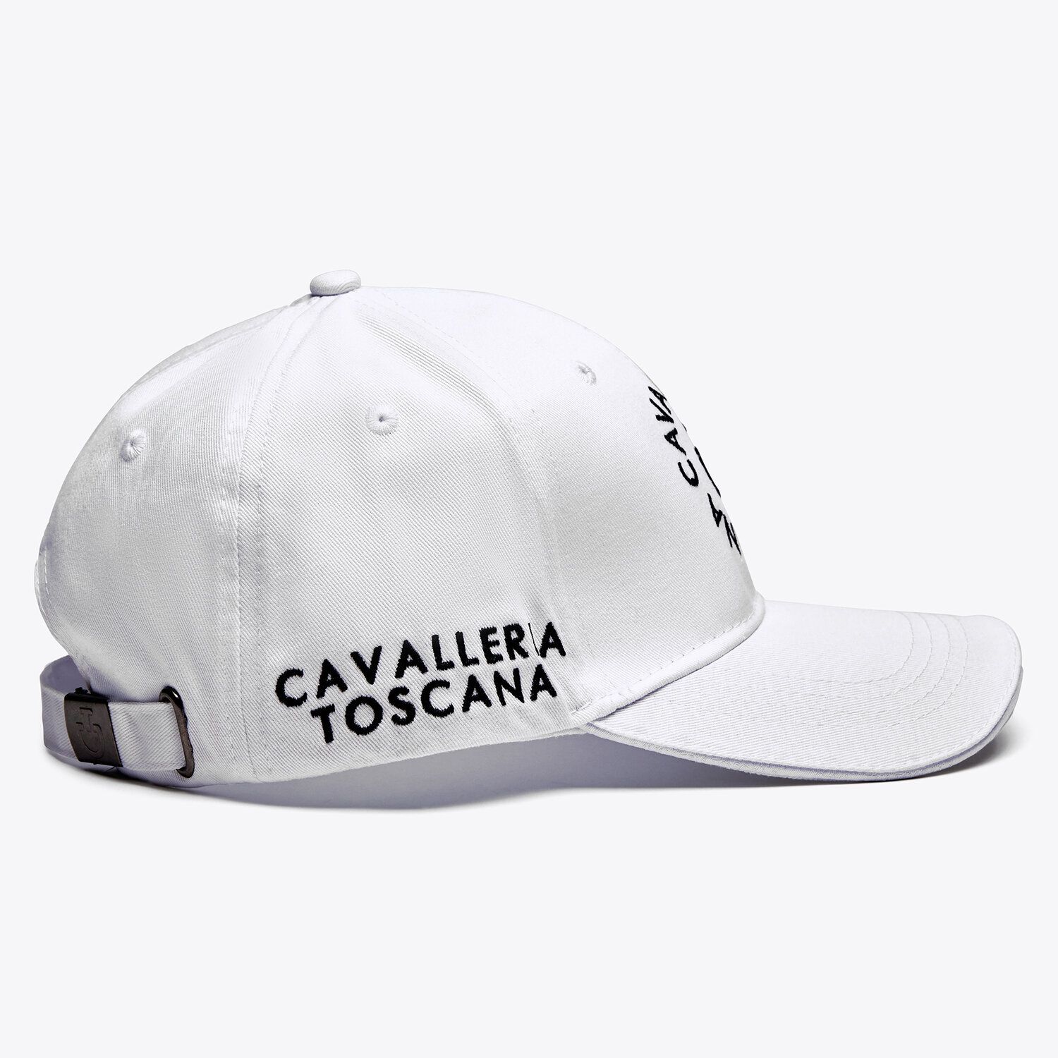 Cavalleria Toscana Cotton hat with embroidered logo WHITE-2