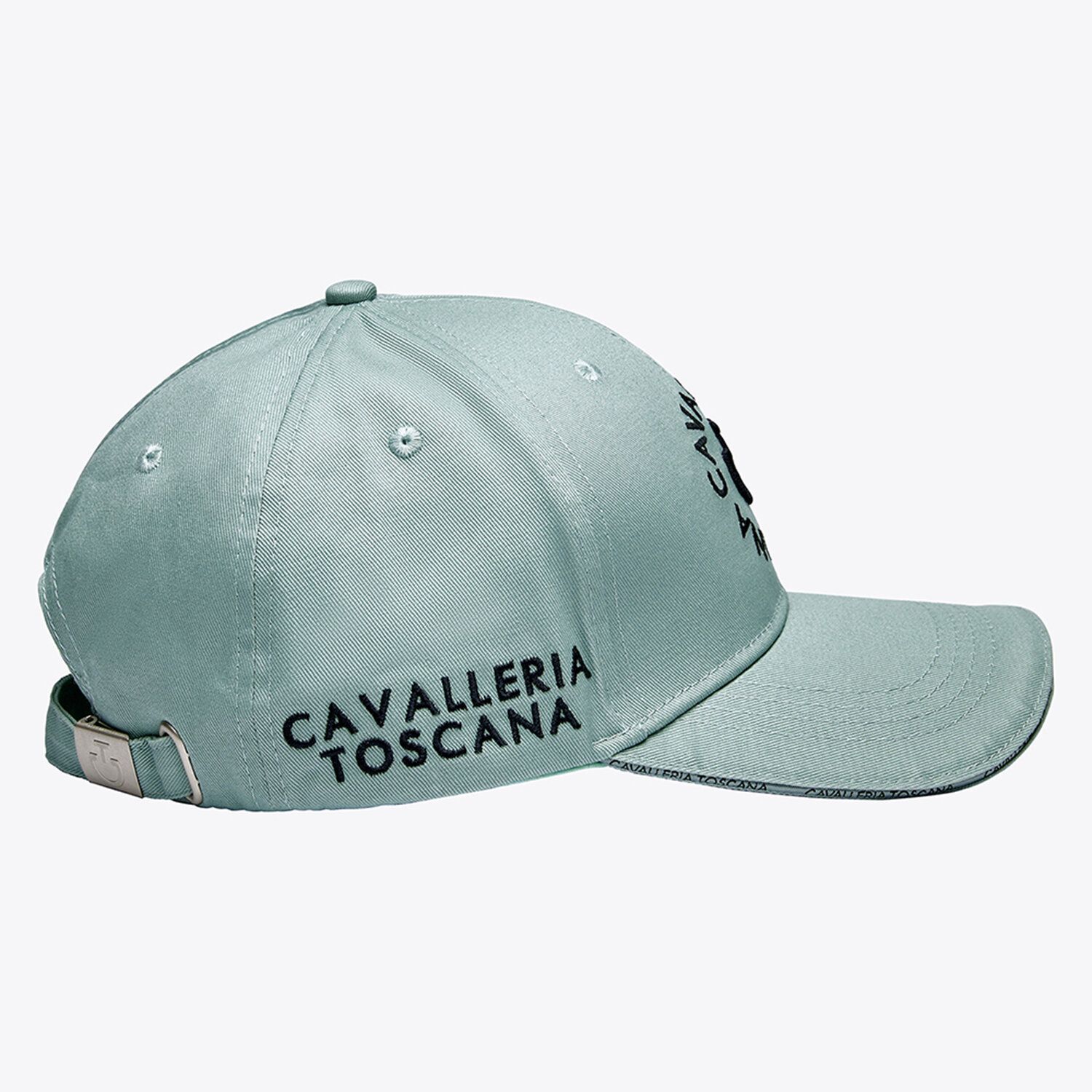 Cavalleria Toscana Cotton baseball cap with an embroidered logo PISTACHIO-2