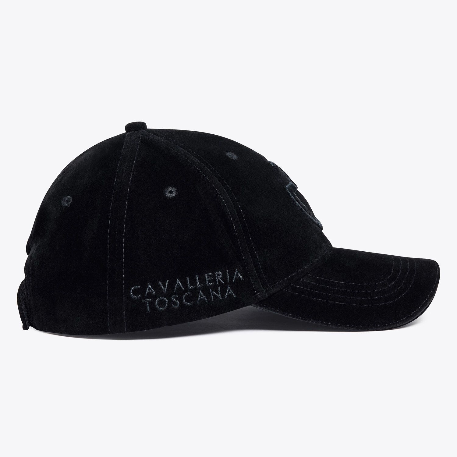 Cavalleria Toscana CT Velvet Baseball Cap BLACK-2