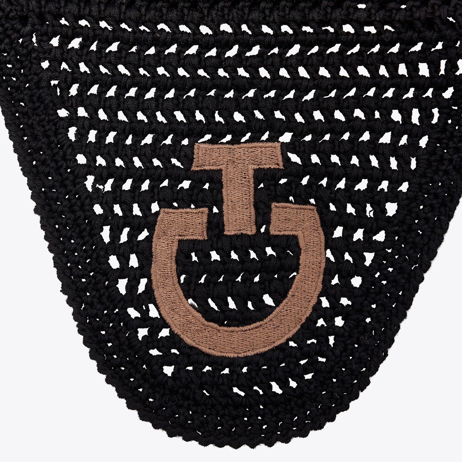 Cavalleria Toscana Lightweight crochet earnet BLACK/TOFFEE BROWN-2