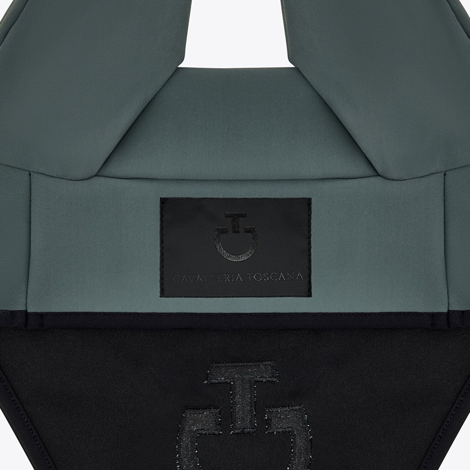 Cavalleria Toscana Lightweight jersey ear bonnet FOLIAGE GREEN/BLACK-2