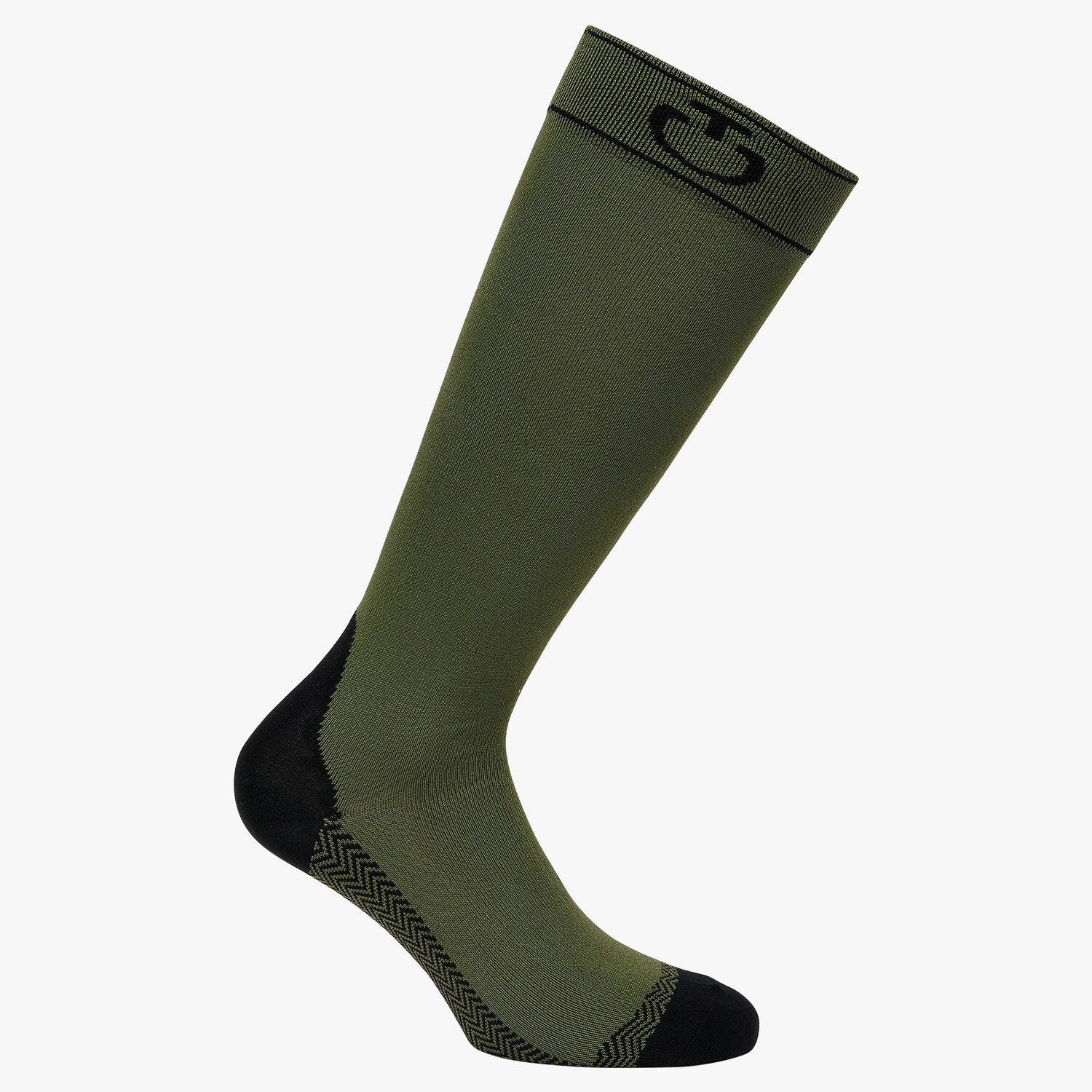 Cavalleria Toscana Sports socks MILITARY GREEN / BLACK-1
