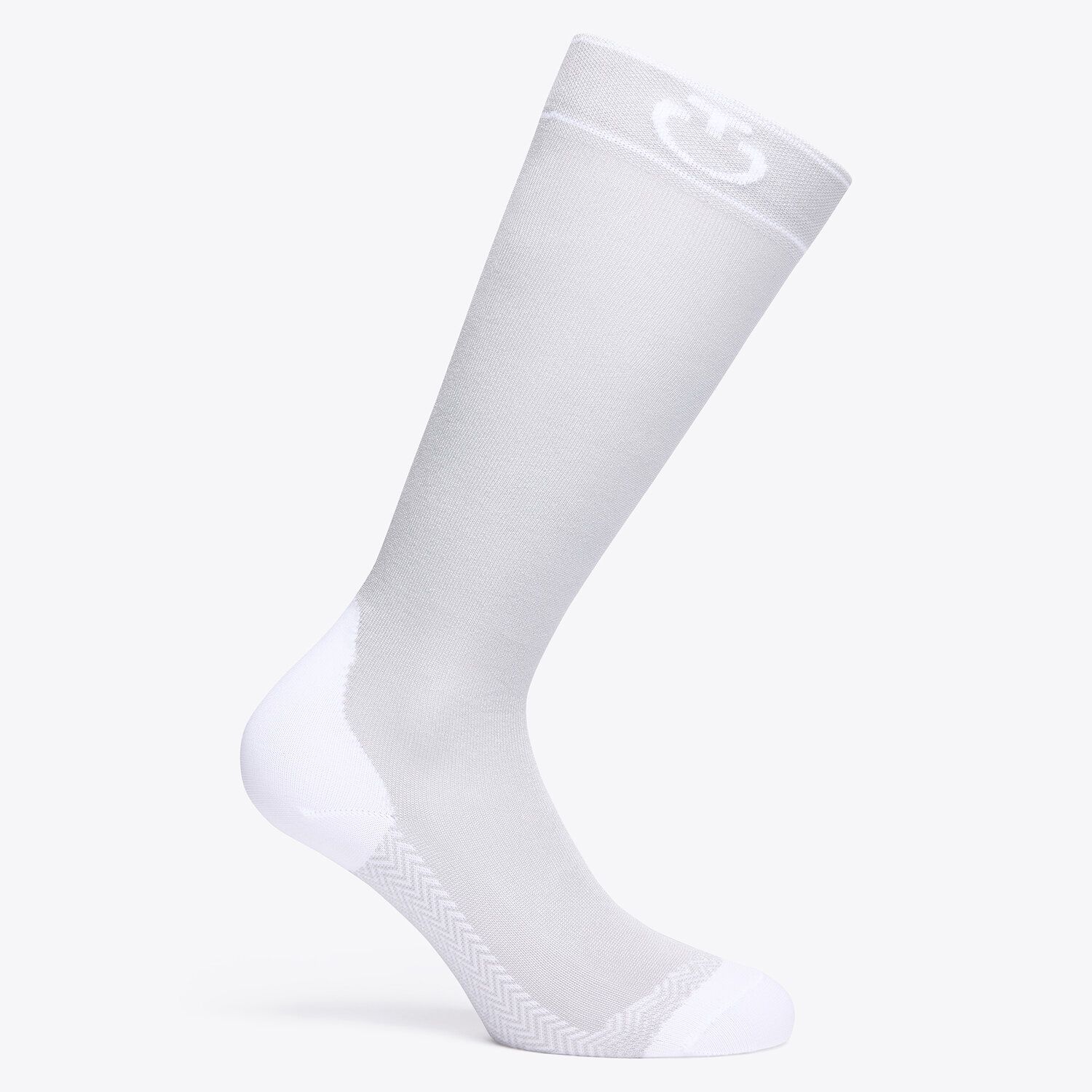 Cavalleria Toscana Sports socks LIGHT GREY/WHITE-1