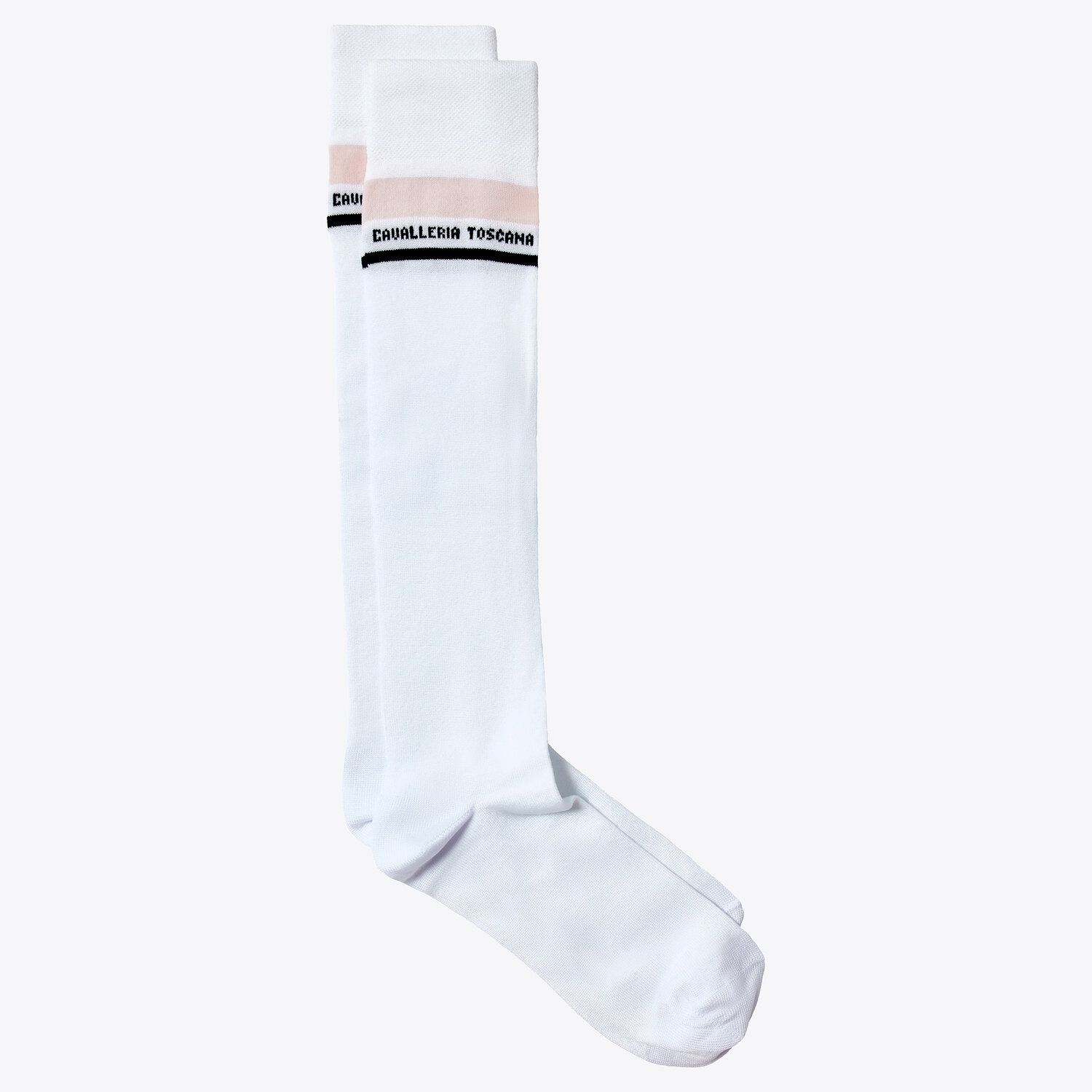 Cavalleria Toscana CT Stripe Socks WHITE-1
