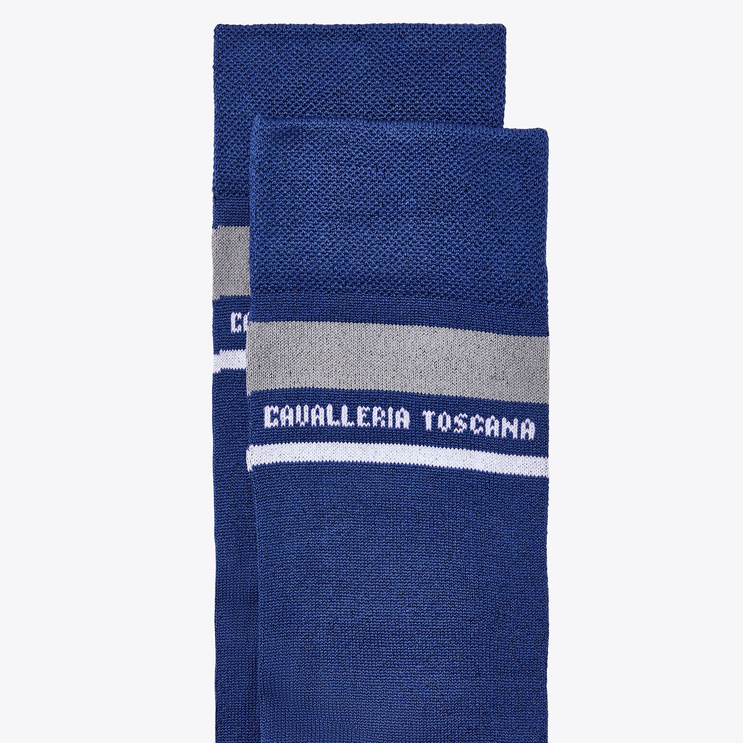 Cavalleria Toscana CT Stripe Socks ROYAL BLUE-2